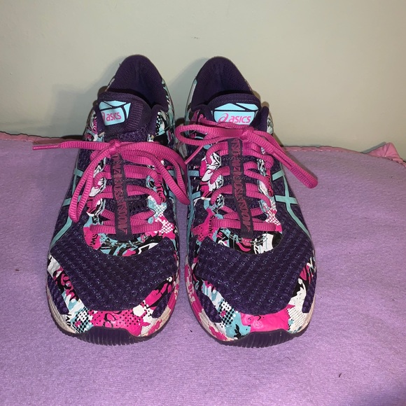 paint splatter asics shoes